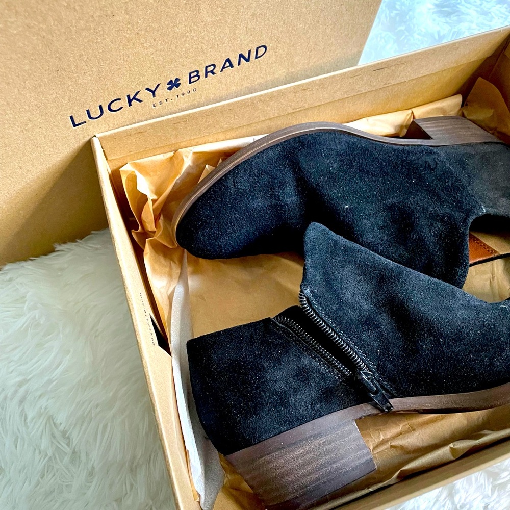 Lucky Suede Ankle Boots